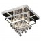 LED Кристална плафониера PALLAS 2239 36W+4xE14 2430lm 4000K