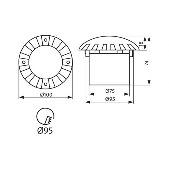 LED осветително тяло QUAZAR LED ∙ IP65