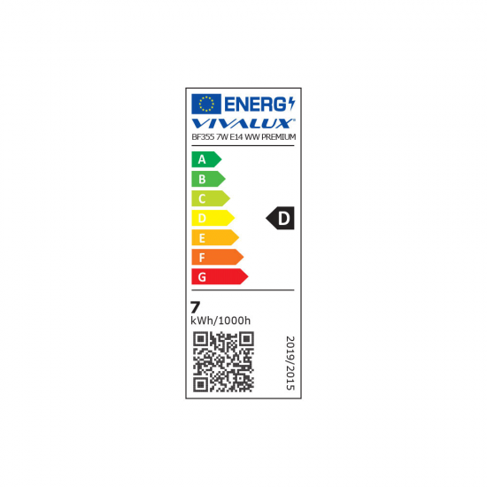 LED КРУШКА Е14 7W 3000K 960lm B35 свещ filament