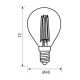 LED КРУШКА Е14 7W 4000K 960lm P45 малък балон filament
