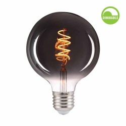 LED КРУШКА Е27 4W 1800K 100lm G95 SMOKE димируема filament