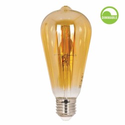 LED КРУШКА Е27 6W 2700K 550lm ST64 VINTAGE димируема filament