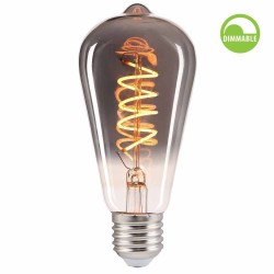 LED КРУШКА Е27 4W 1800K 100lm ST64 SMOKE димируема filament
