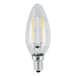 LED КРУШКА Е14 4W 3000K 470lm B35 свещ filament