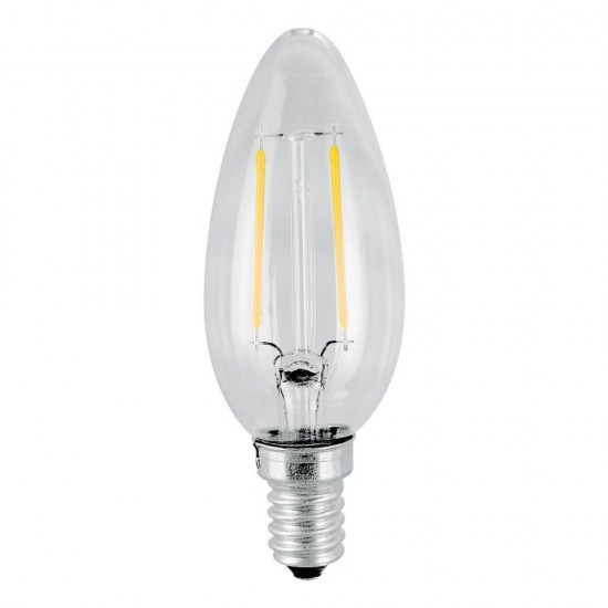LED КРУШКА Е14 4W 3000K 470lm B35 свещ filament