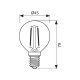 LED КРУШКА Е14 4W 3000K 470lm P45 малък балон filament