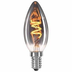 LED КРУШКА Е14 2W 1800K 50lm B35 SMOKE  filament