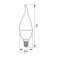 LED КРУШКА Е14 6W 4000K 480lm пламък
