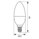LED КРУШКА Е14 8W 3000K 806lm свещ