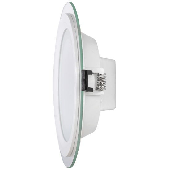 LED стъклен панел за вграждане 12W 4200K кръг IP44