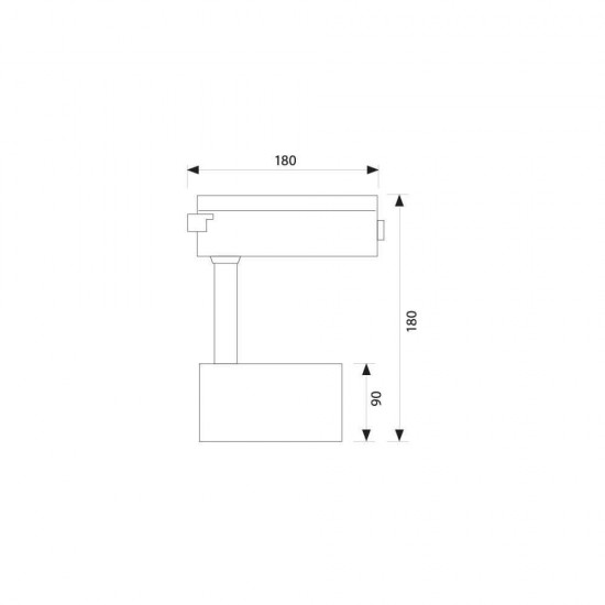 LED прожектор за релсов монтаж TRANCE LED ∙ 30W ∙ 2100lm ∙ черен ∙ 3000K